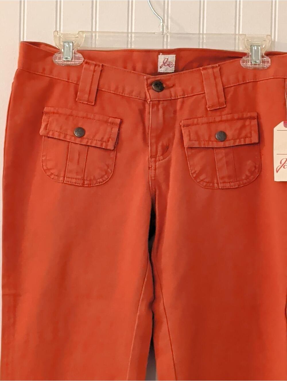 NWT Vintage Joie Burnt Orange LOW RISE Flare Denim Jeans Size 27 Y2K - Picture 3 of 9